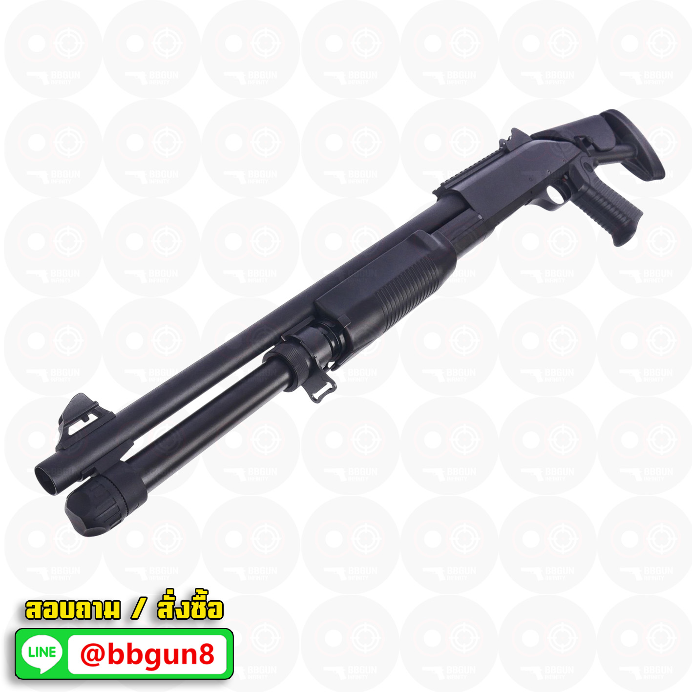 บีบีกันปืนลูกซอง Benelli M4 Super 90 Shotgun Tactical (ยิงกระจาย 3 นัด) - CYMA CM.373M Metal version