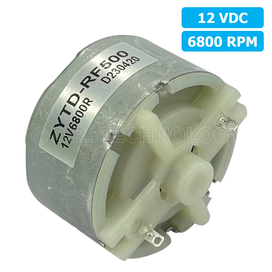 (1ชิ้น) ZYTD-RF500 มอเตอร์ ขนาดเล็ก 12VDC 6800RPM Motor RF-500 มอเตอร์รอบเร็ว