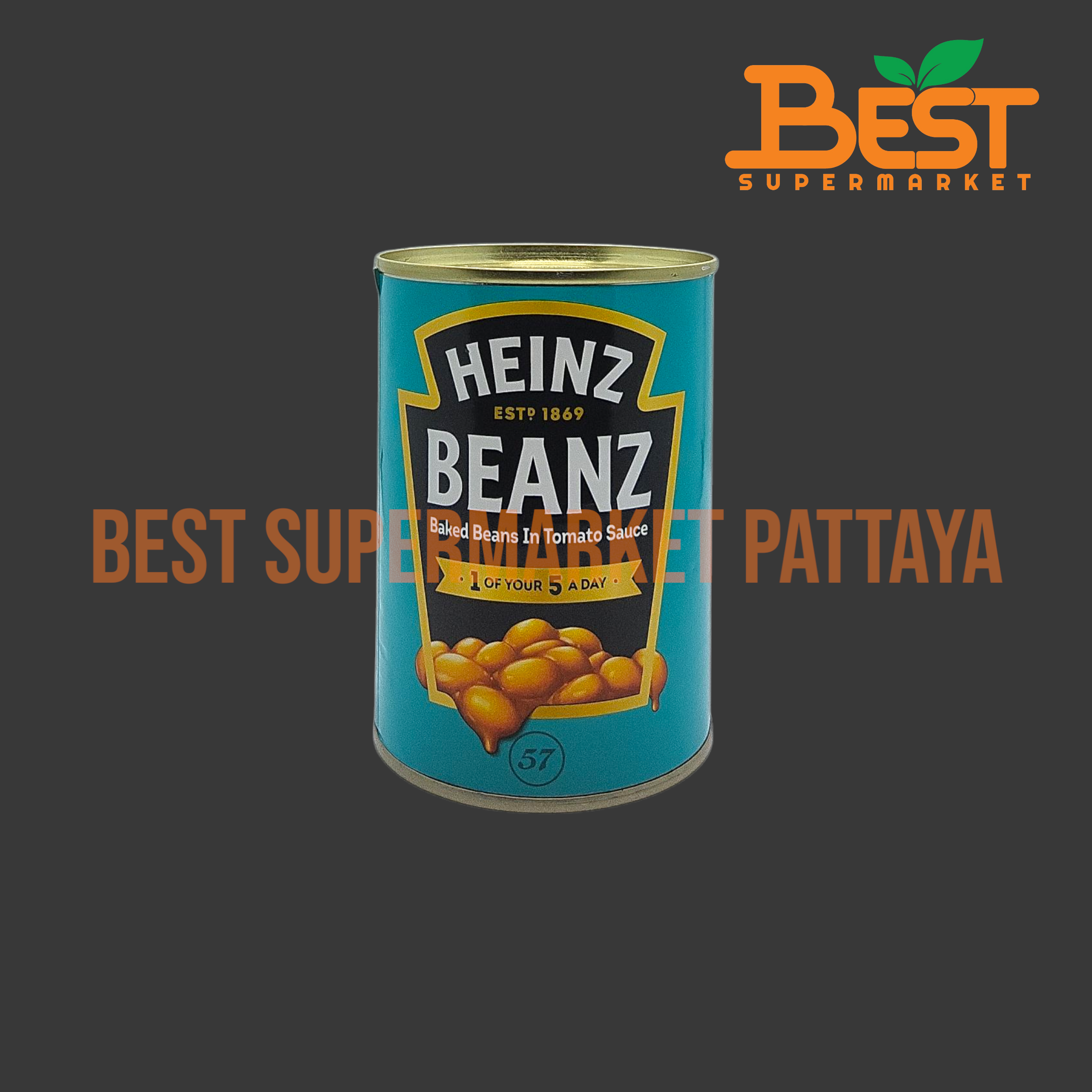 ไฮนซ์ ถั่วขาวในซอสมะเขือเทศ 415 กรัม Heinz Baked Beans in Tomato Sauce 415 g.