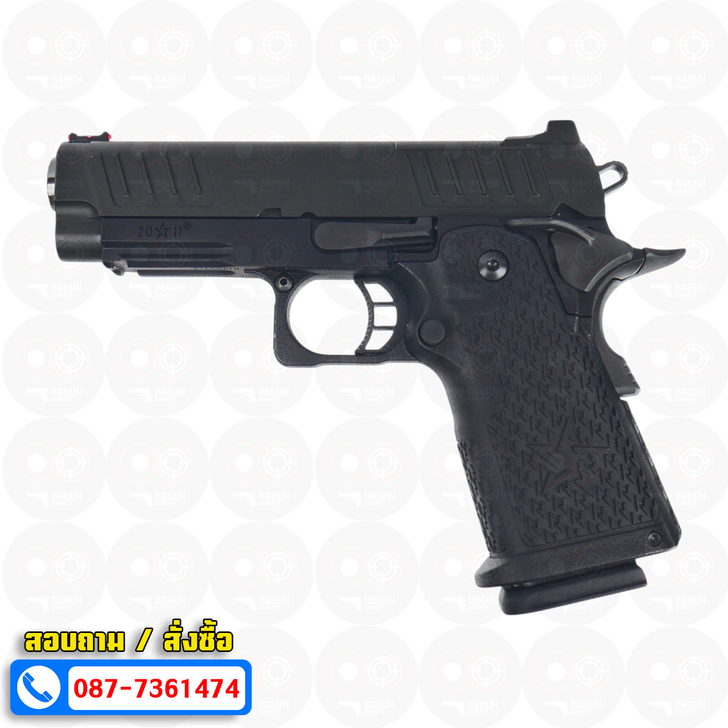 บีบีกันอัดแก๊ส ARMY R612 EMG Staccato C2 2011 VIP Grip BB GUN