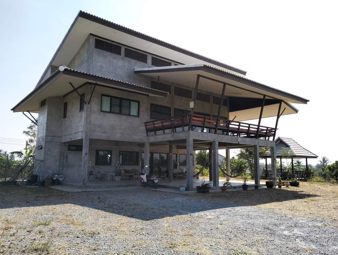 บ้านเดี่ยว 2 หลัง พร้อมสวนเกษตร ต.โพรงมะเดื่อ