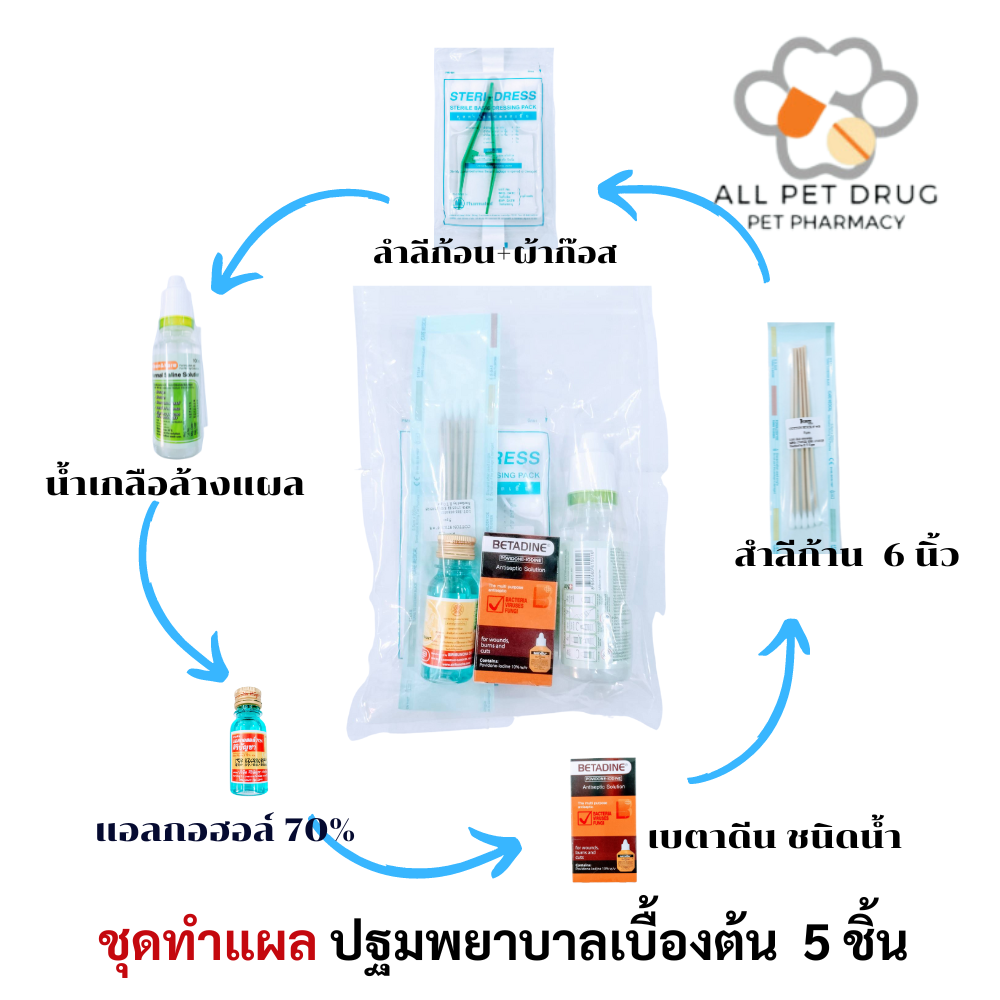 ชุดทำแผล 2 ปฐมพยาบาลเบื้องต้น (5 ชิ้น)