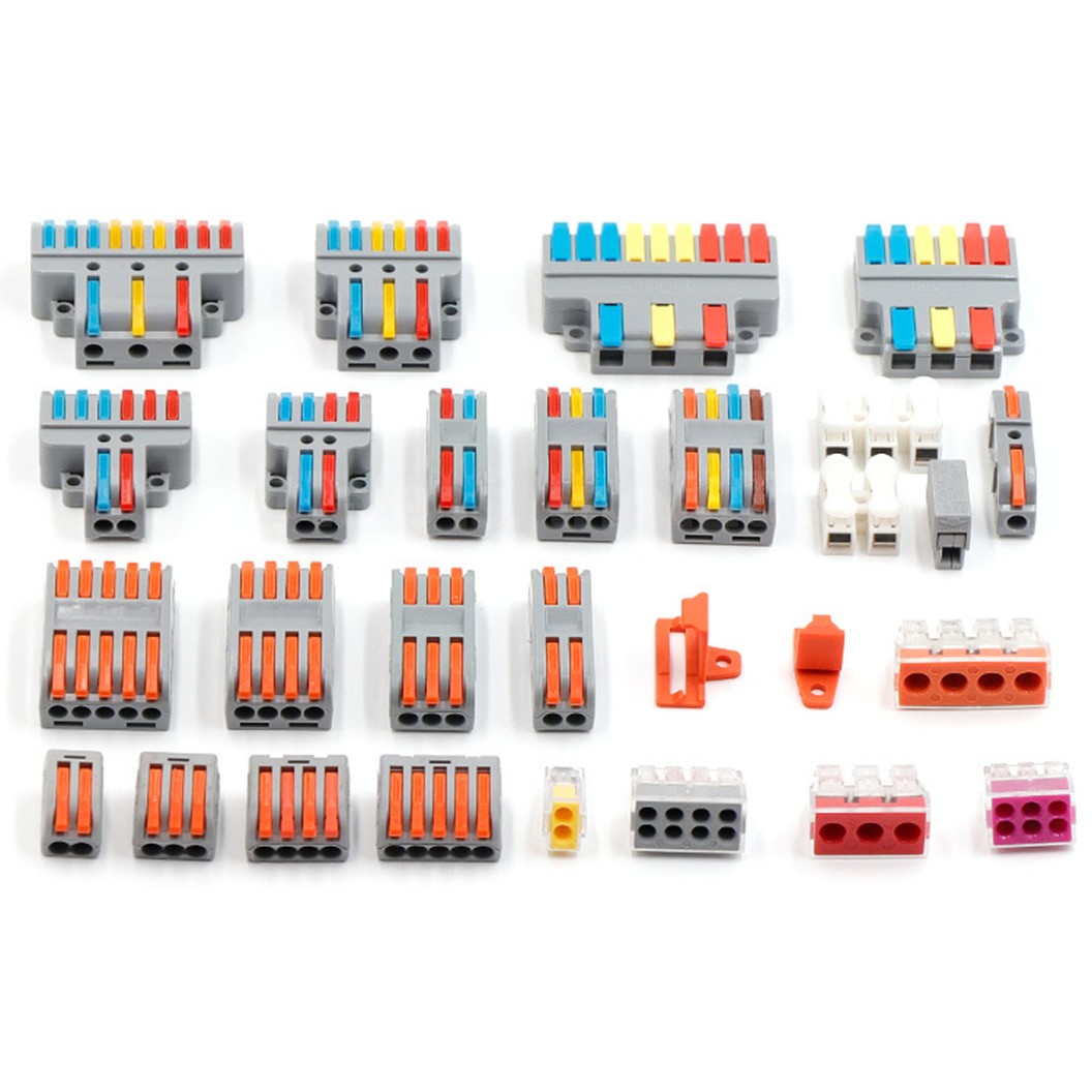 (1ชิ้น) PCT ขั้วต่อสายไฟ ตัวต่อสายไฟ Quick Wire Connector 32A 250VAC Terminal Connector Wire ข้อต่อสายไฟ Cable Joint PCT-221/PCT-222/PCT-223/PCT-224/PCT-225/SPL-42/SPL-62/SPL-82/SPL-63/SPL-93