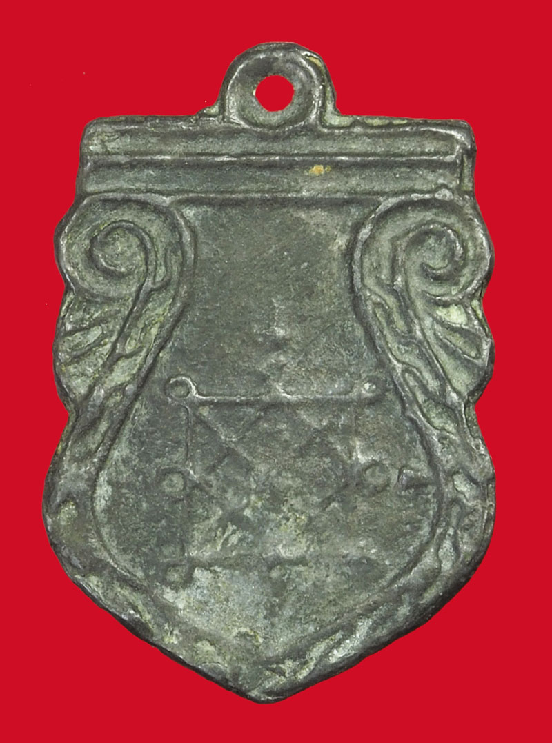 *35624 เหรียญหล่อเนื้อชิน ตะกั่ว วัดวิหารทอง 13