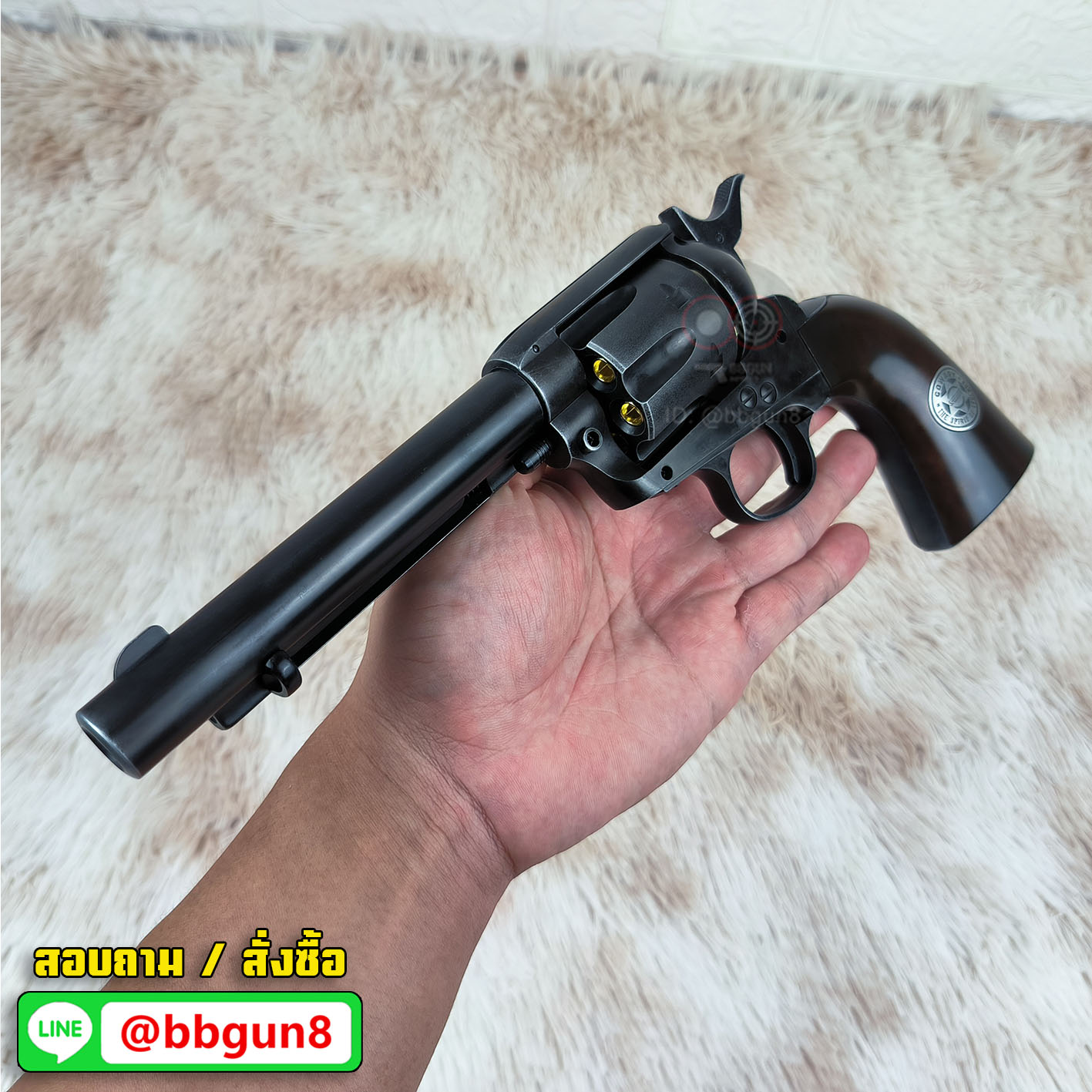 UMAREX Colt SAA Peacemaker .45 Co2 6mm - Antique Black บีบีกันลูกโม่คาวบอย