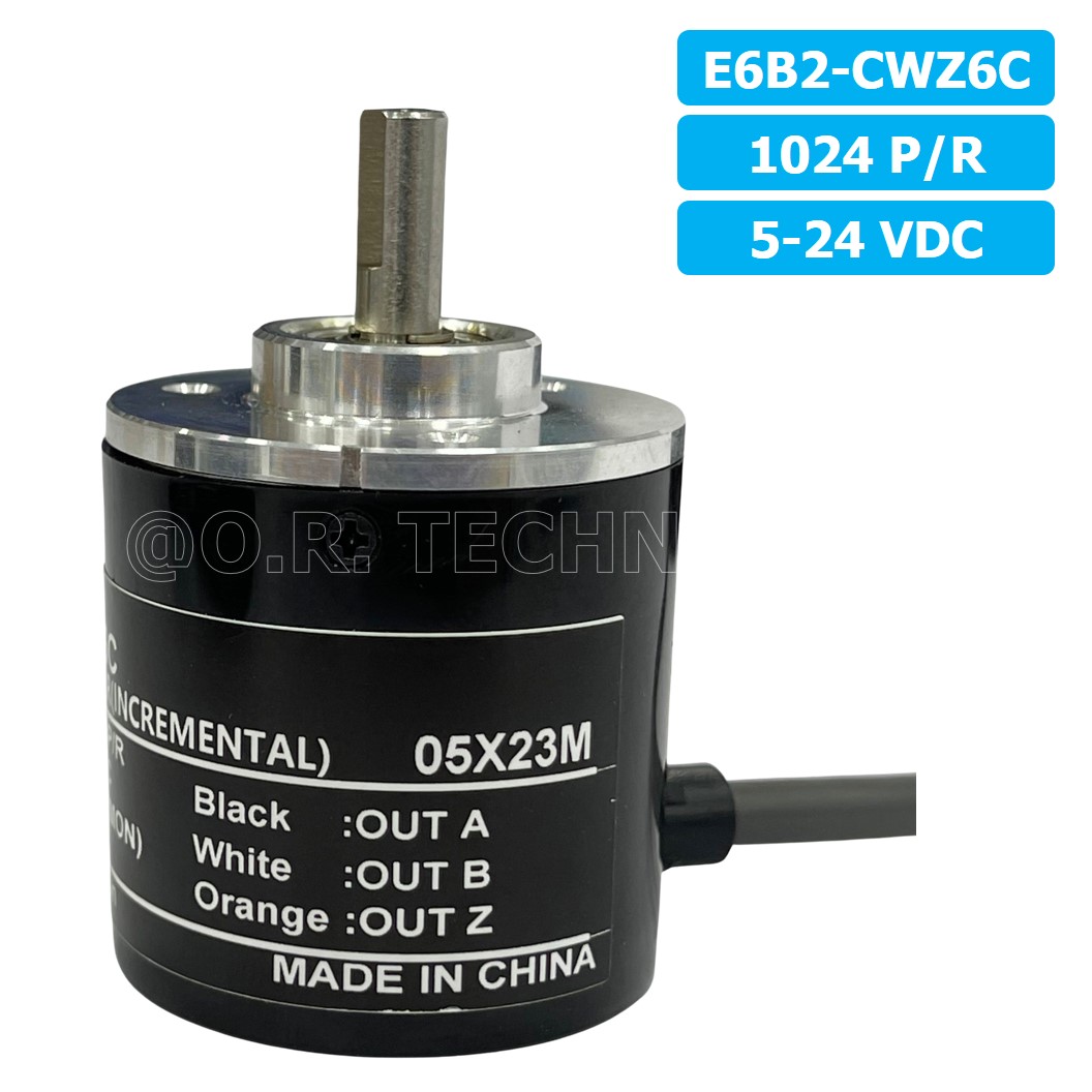 (1ชิ้น) E6B2-CWZ6C 1024P/R 5-24VDC โรตารี่เอ็นโค้ดเดอร์ ROTARY ENCODER (INCREMENTAL)