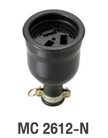 Meikosha M2612-N 3P 30A250V เต้ารับตัวเมียกลางทางกันน้ำ