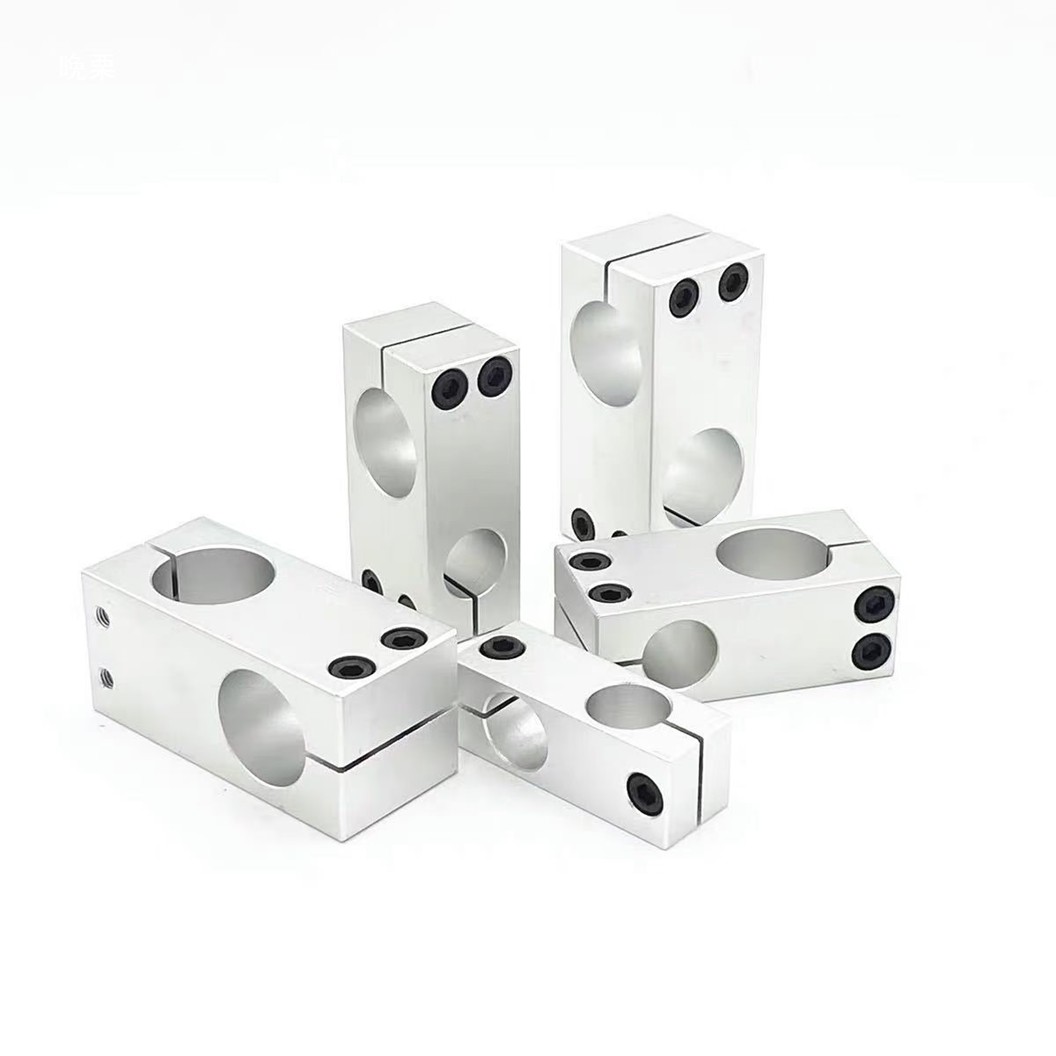 FXC ตัวยึดแกนเหล็ก 2ทาง ขนาด 6mm-20mm Aluminum Alloy Optical Axis Cross Clamp Joint ตัวยึดแกนออปติคอลแบบตั้ง ตัวจับยึดเสาแบบหนีบ อลูมิเนียมอัลลอยด์ FXC-6-6/8-8/10-10/12-12/16-16/20-20 ตัวยึดแกนแนวขวาง