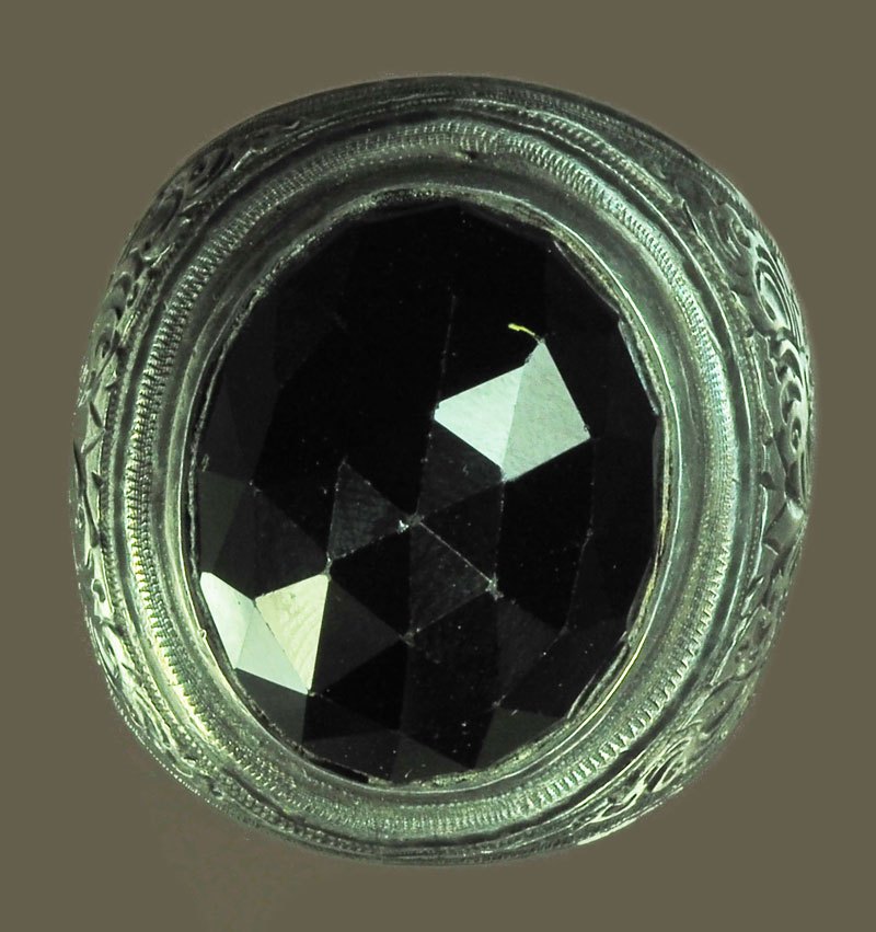 ขายแล้ว*39857 แหวนหัวนิล เนื้อเงินผสม เป็นเครื่ืองประดับสะสม 16