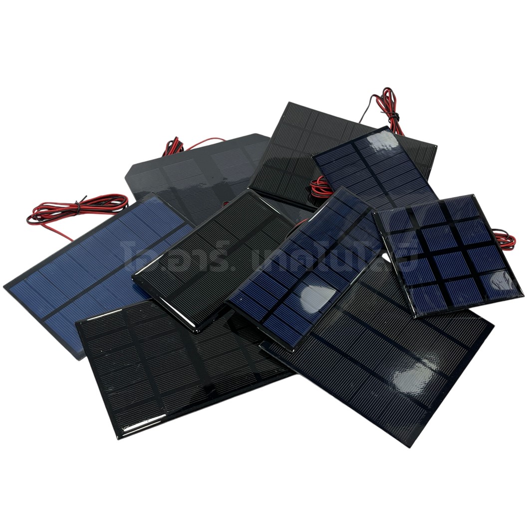 แผงโซล่าเซลล์ ขนาด 150x125mm 10VDC 300mA Solar cell with cable แผ่นโซล่าเซลล์ พร้อมสาย พลังงานแสงอาทิตย์ STEM สำหรับงานประดิษฐ์ การทดลอง