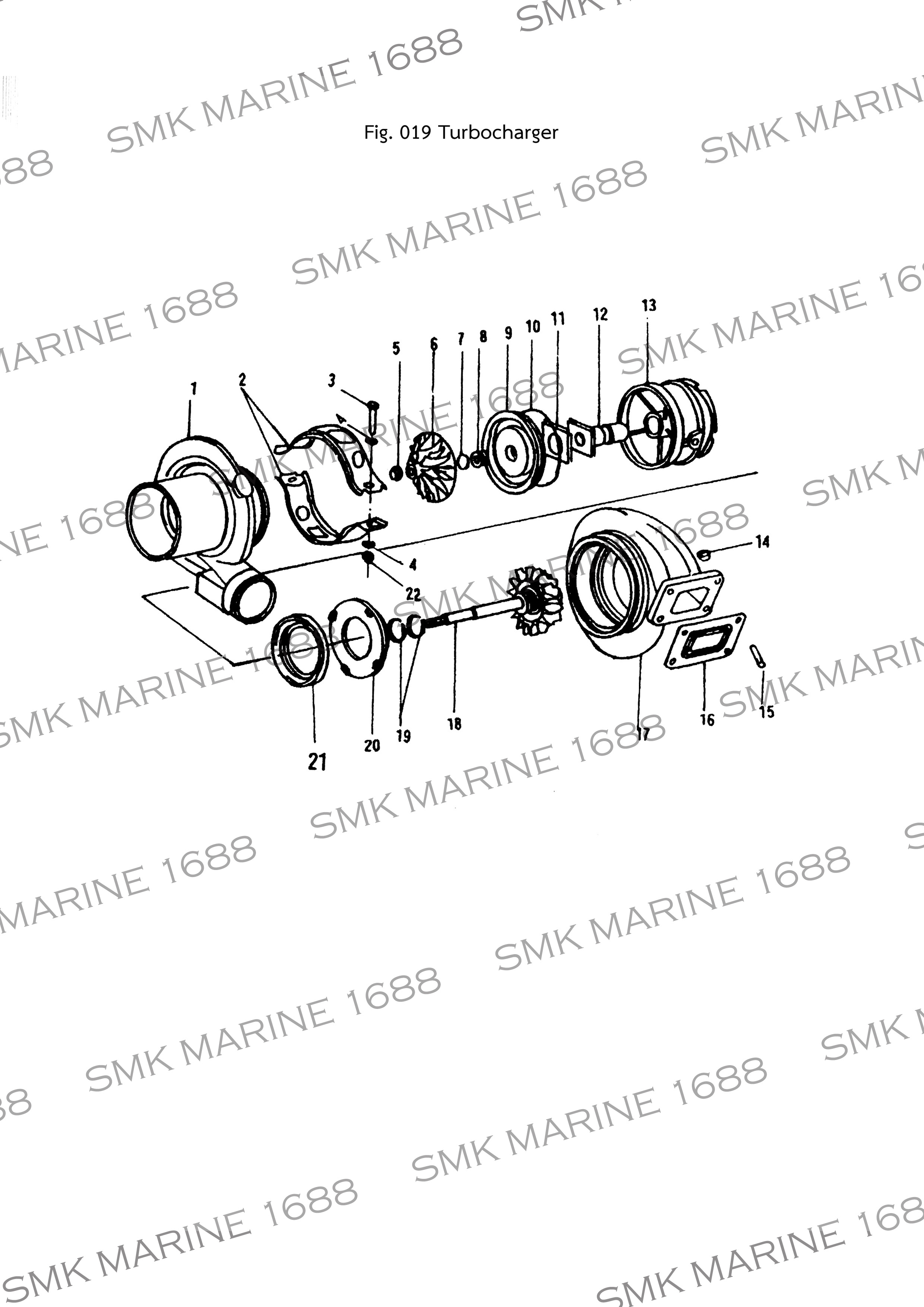Cummins N Series 186917 V Band Clamp / เข็มขัดรัดTurbocharger (6")