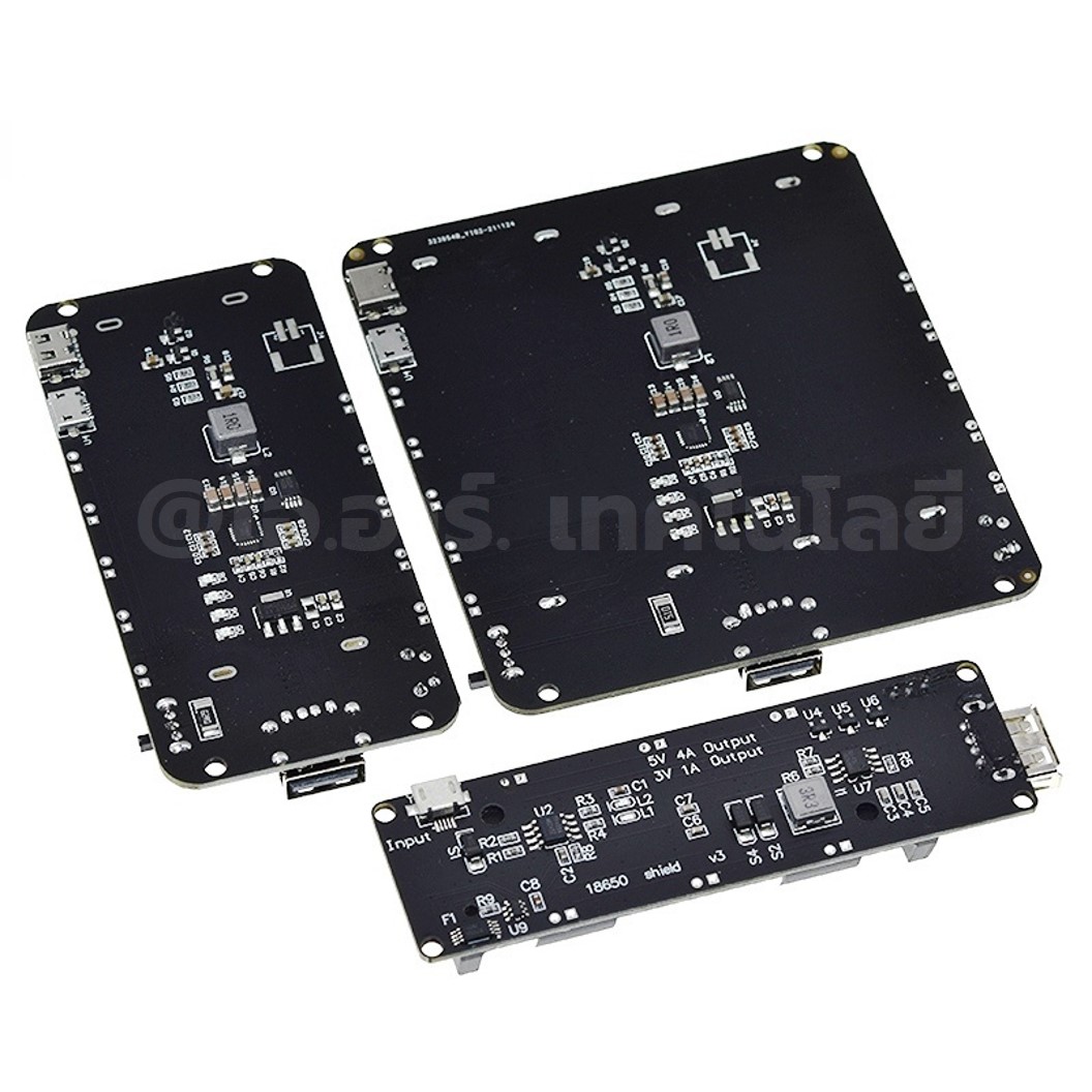 NA694 โมดูลชาร์จแบตเตอรี่ 18650 แบบ 2 ก้อน พร้อมช่อง USB 2x18650 Lithium Battery Shield Power Expansion Board