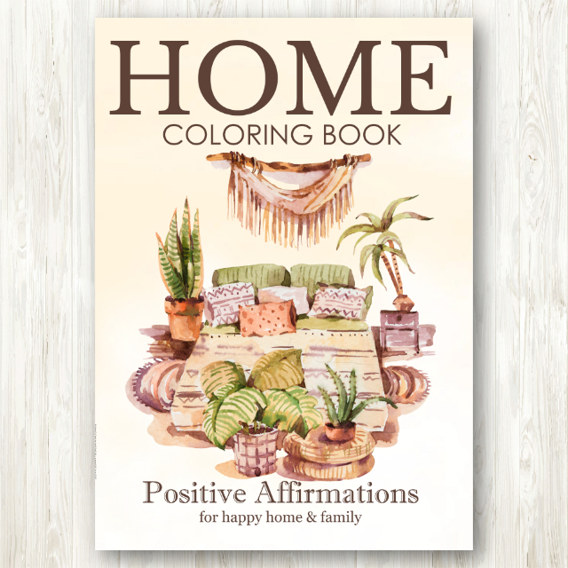 สมุดระบายสี Happy Home & Family (Home Coloring Book)