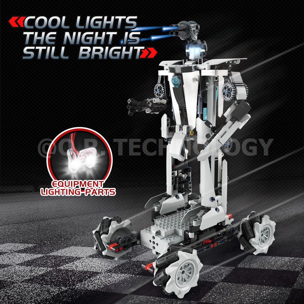 KEEYEE WORLD K96118 ชุดเรียนรู้ เสริมทักษะ Tank and Robot ตัวต่อ STEAM Educational Programmable Robot Kit Building Block