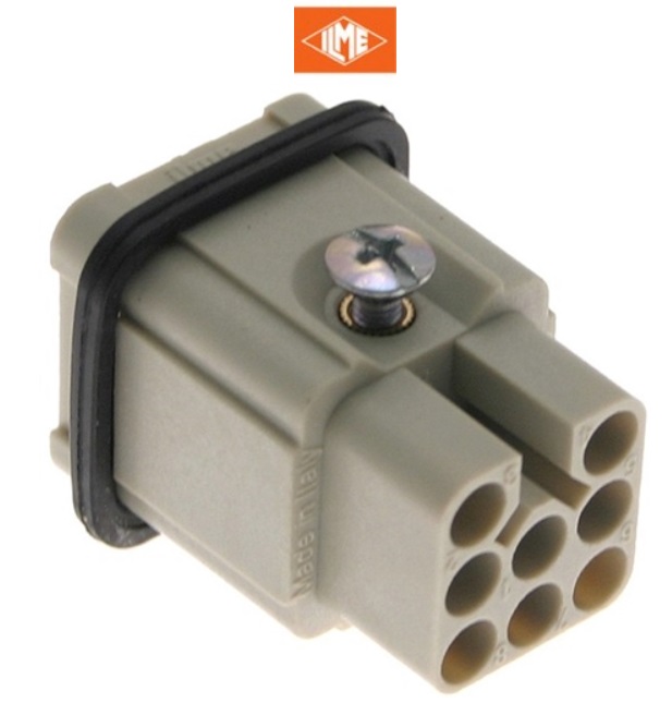 CDM08 Female Insert 8P+E 10A250V "ILME"