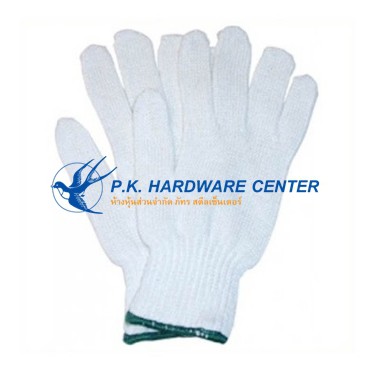 ถุงมือผ้า ขอบเหลือง แดง เขียว สีเทา 1 ห่อ / 10 โหล(ราคารวมแวท) ถุงมือทอผ้าฝ้าย สำหรับทำสวน ทำเกษตร งานช่าง