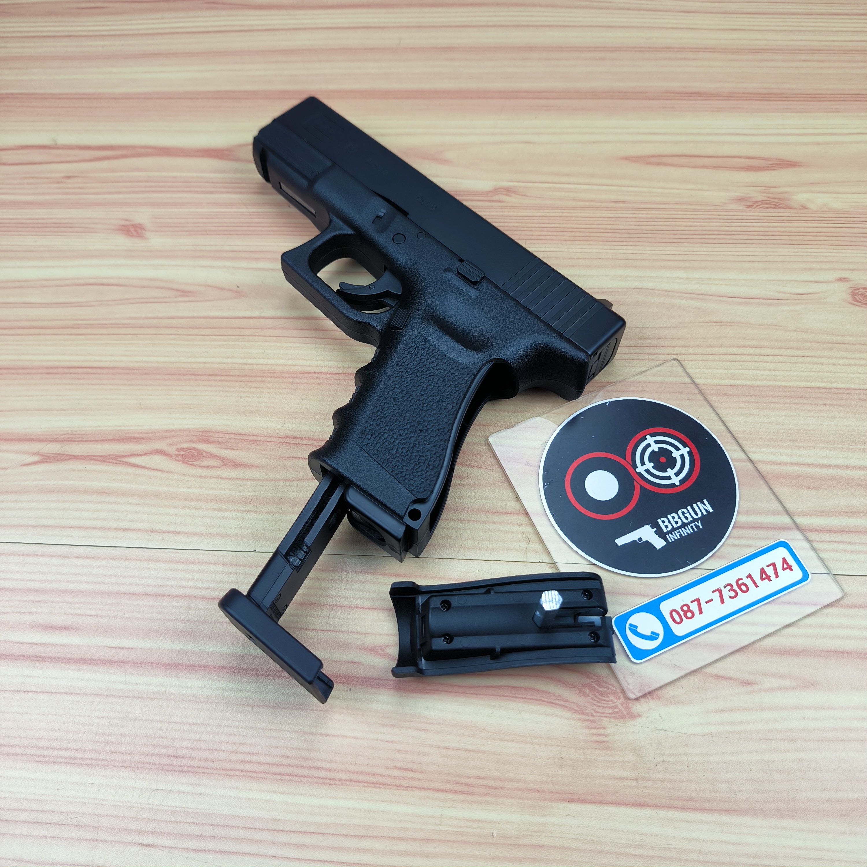 บีบีกันแก๊สหลอดแรงดันสูง WINGUN Classical Gun G19 Co2 Non-Blowback (DX Edition)