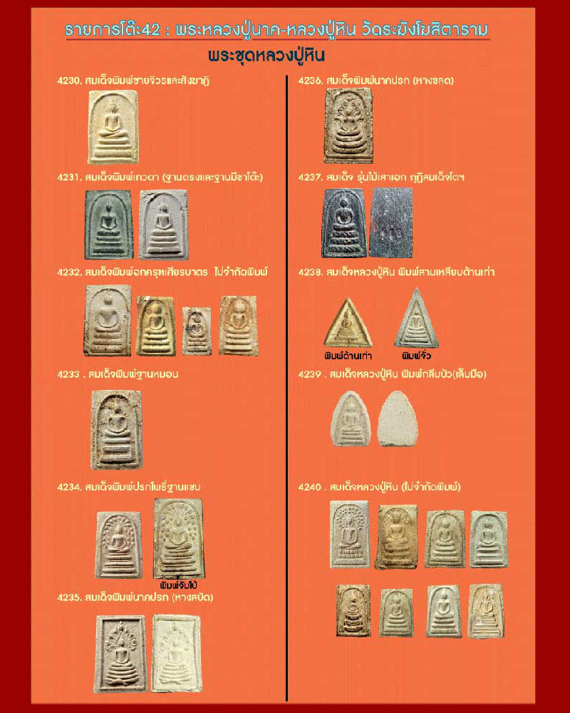 ขายแล้ว*34574 พระสมเด็จปรกโพธิ์ พิมพ์ฐานแซม หลวงปุ่หิน วัดระฆัง ปี 2500 กรุงเทพ 9