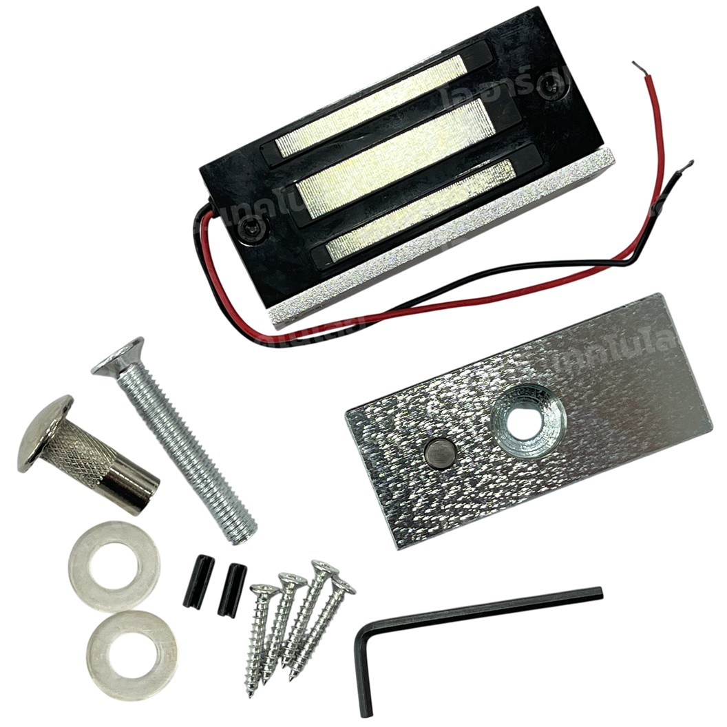 SY-L60S 12V 60kg ประตูแม่เหล็กไฟฟ้า Electromagnetic lock 60KG 12VDC Solenoid lock กลอนประตูไฟฟ้า กลอนไฟฟ้า Electric Sucktion door lock Electromagnet โซลินอยด์ล็อค