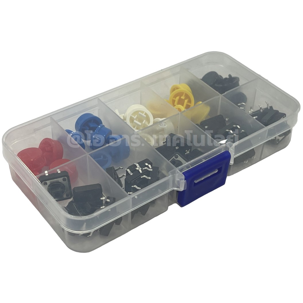 ชุดตัวต้านทานปรับค่าได้ VR/ชุดสวิทช์ปุ่มกด(กดติด-ปล่อยดับ)/ชุด DIP switch ดิฟสวิทช์/ชุดฟิวส์/ชุดปุ่มกด/ชุดหลอดไฟ LED/ชุดตัวเก็บประจุ Capacitor