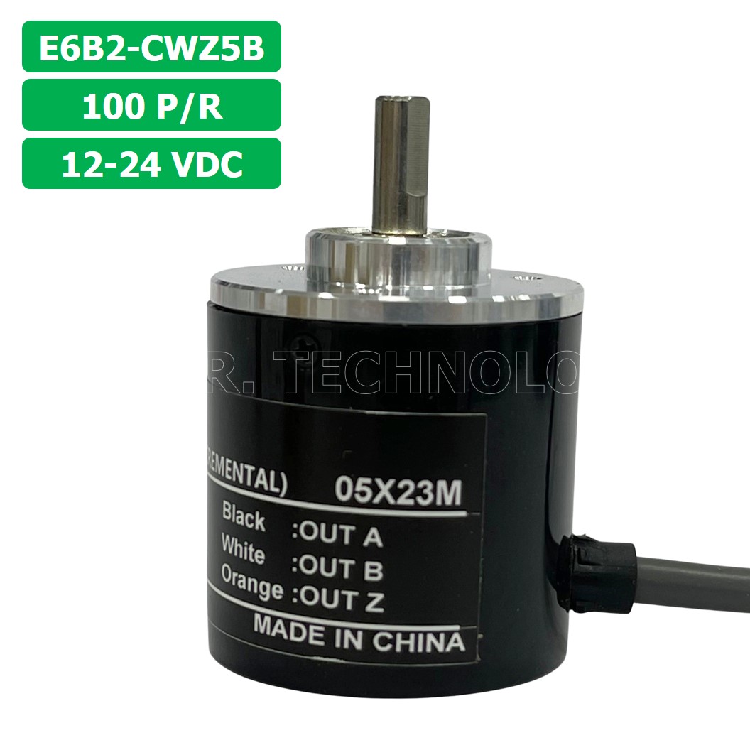 (1ชิ้น) E6B2-CWZ5B 100P/R 12-24VDC โรตารี่เอ็นโค้ดเดอร์ ROTARY ENCODER (INCREMENTAL)
