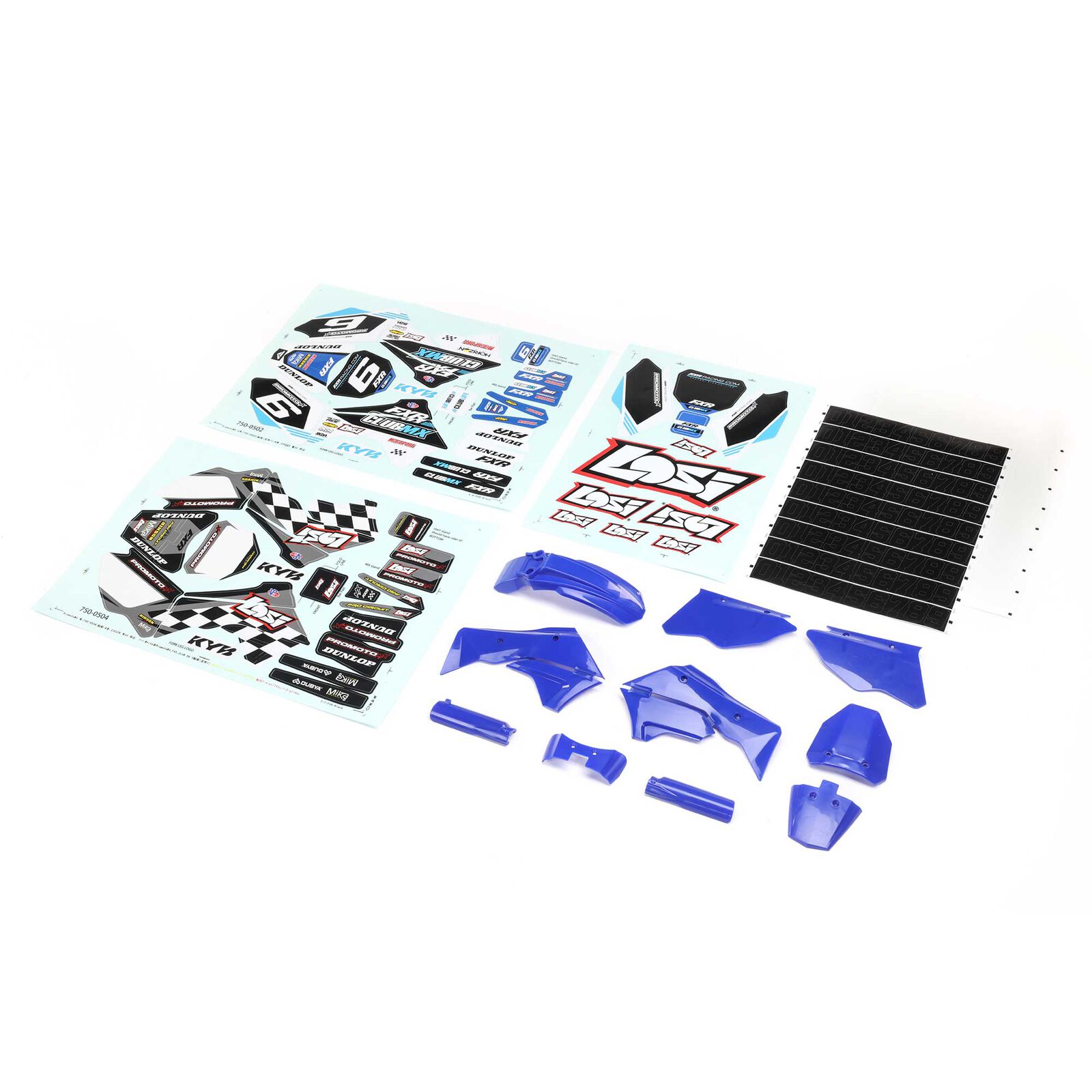 LOS260001 Blue Plastics with Wraps: Promoto-MX