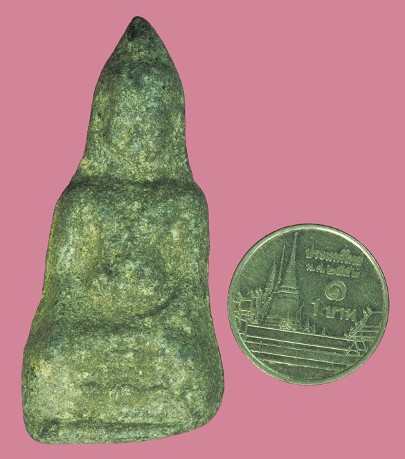 *37960 พระหูยาน ลพบุรี เนื้อชินเชียว ไม่ทราบกรุ (มีไขปานดำครบสูตร) 13