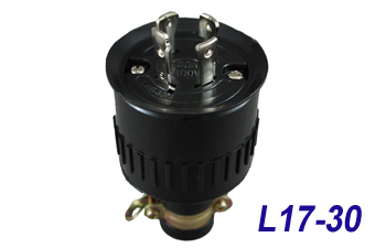 LK8436B (MH2581)Bakelite L17-30P Locking Rubber Plug 30 Amp, 600 Volt "LKEW