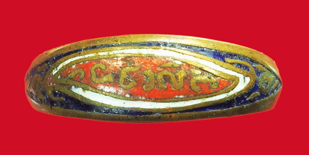 ขายแล้ว*35541 แหวนลงยาหลวงพ่อจง วัดหน้าต่างนอก อยุธยา 12