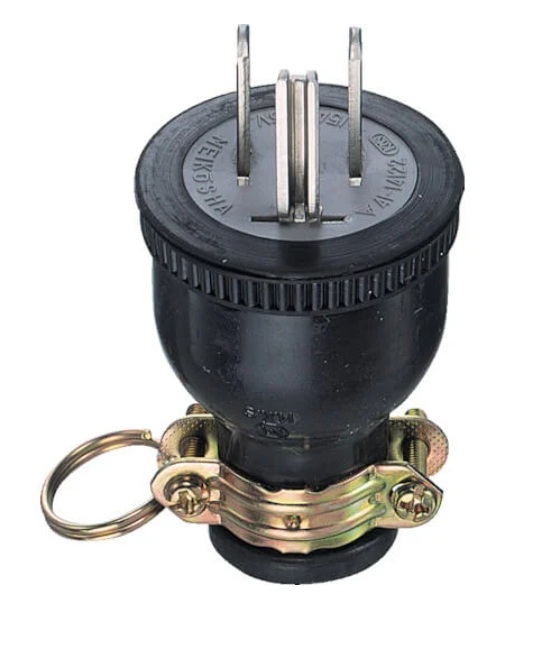 ME2538 ปลั๊กตัวผู้ 2P+E 125V 15A "MEIKOSHA"