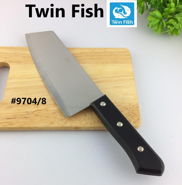 Twin Fish ชุดมีดครัว 2 ชิ้น / ชุด ด้ามหมุดเงิน