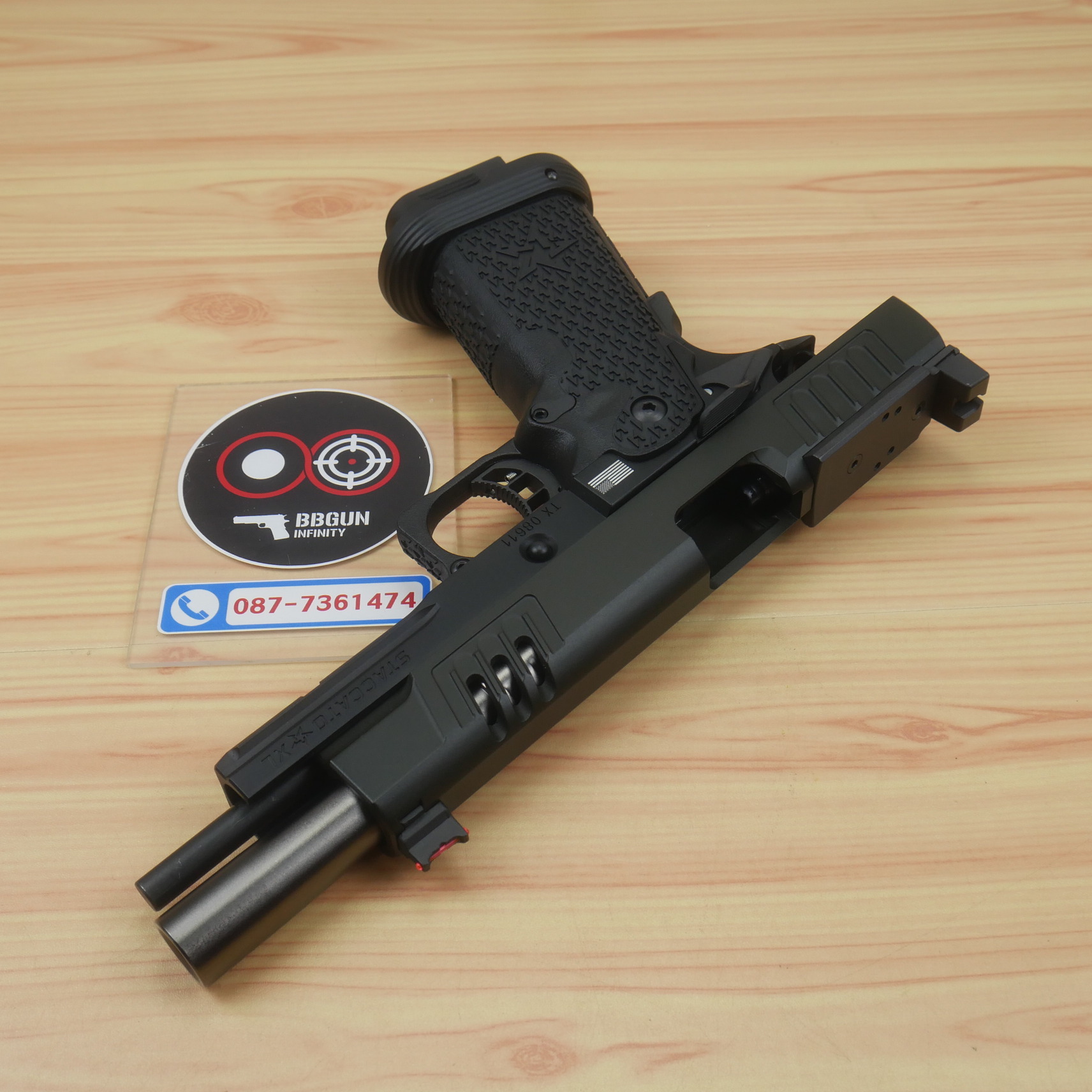 บีบีกันอัดแก๊ส EMG Army Armament R613 Staccato XL 2011 (VIP Grip) Red Dot Ready BB GUN