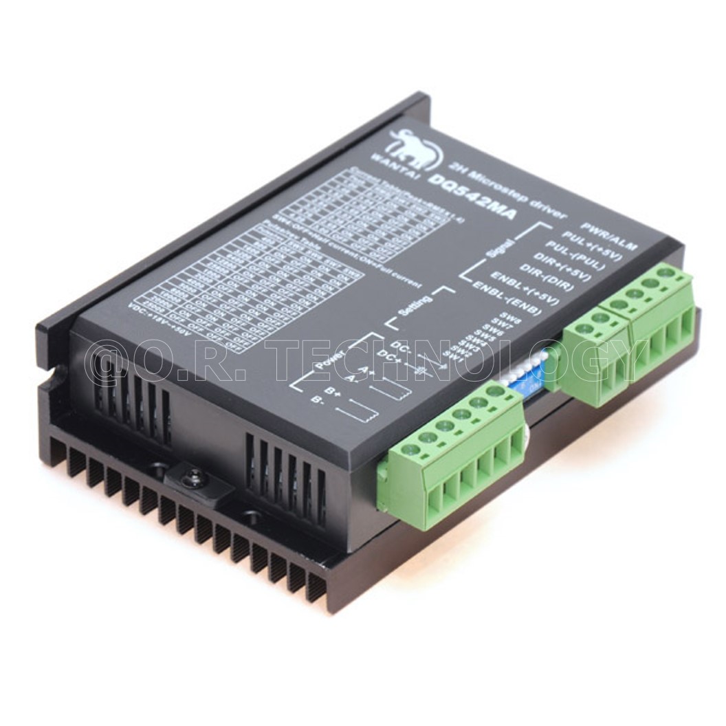 DQ542MA - ชุดไดร์ฟสเตปปิ้งมอเตอร์ STEPPER MOTOR DRIVER, HYBRID STEPPING MOTOR DRIVER 18-50VDC 4A (WANTAI MOTOR Professional driver production)