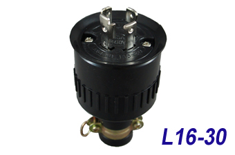 LK8434B (MH2580)Bakelite L16-30P Locking Rubber Plug 30 Amp, 480 Volt "LKEW