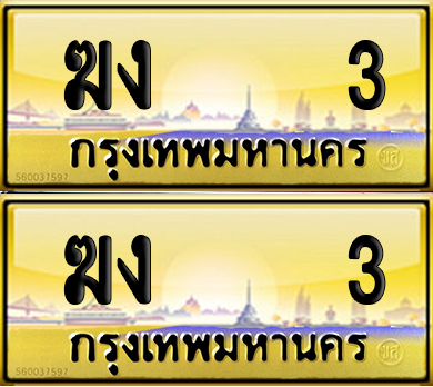 PAITABIEN 3 ทะเบียนรถ ฆง 3 (NEW)