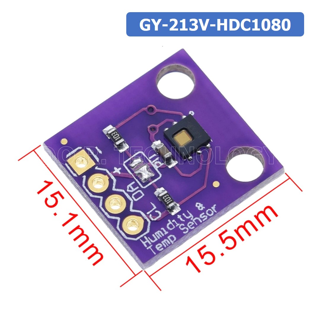 (1ชิ้น) XQ925 โมดูลวัดอุณภูมิและความชื้น เซนเซอร์วัดอุณภูมิและความชื้น GY-213V-HDC1080 high precision temperature and humidity sensor