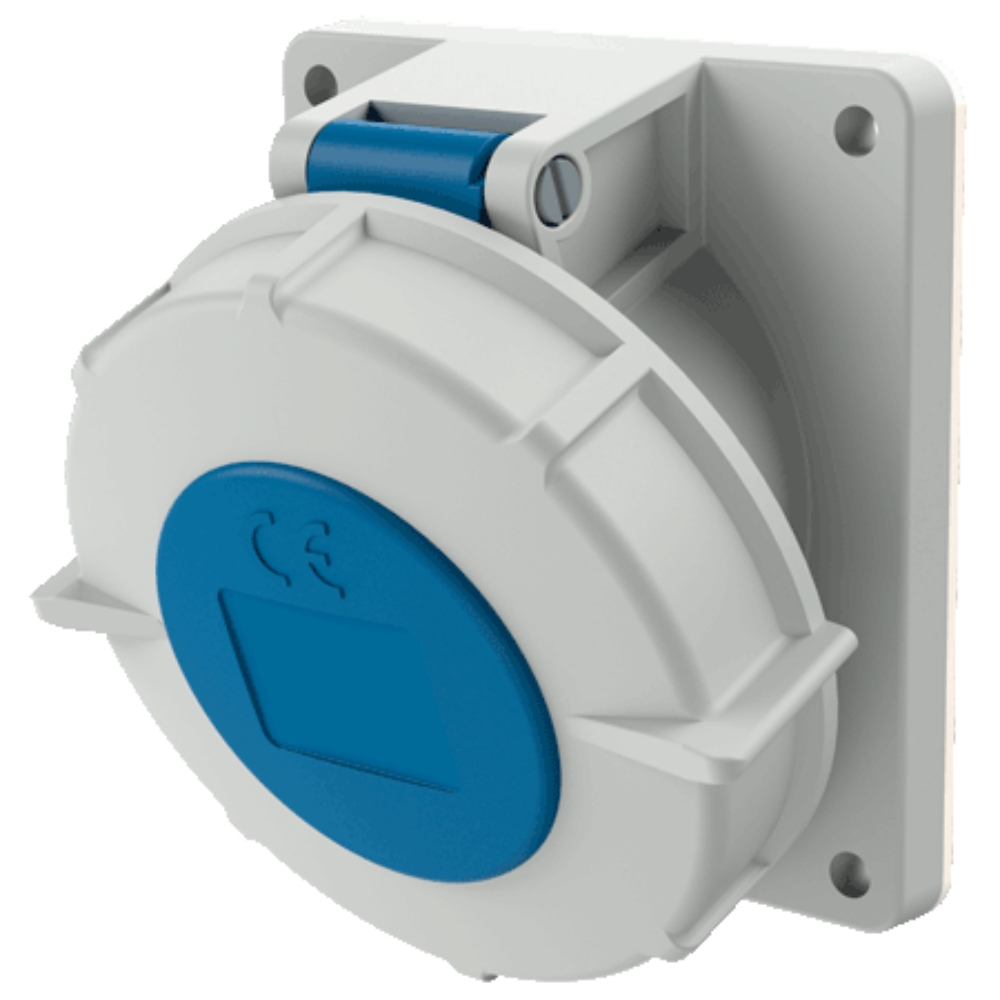 1802 MENNEKES (รหัสเดิม 1502) ปลั๊กตัวเมียฝังเฉียง (2P+E) 32A 230V IP67