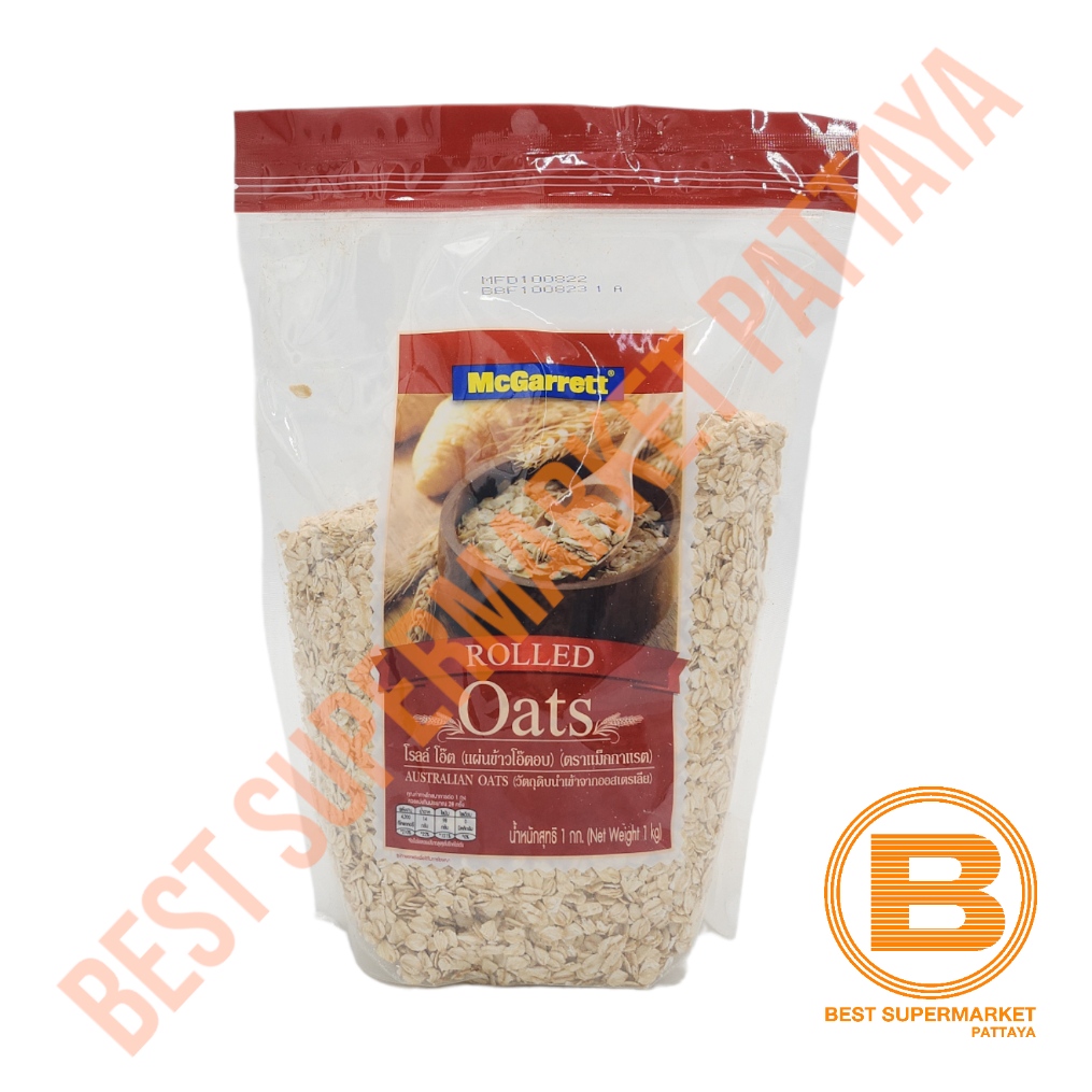 [ยกลัง]แม็กกาแรต ข้าวโอ๊ตอบ 12 ถุง x 1 กิโลกรัม [BOX]McGarrett Oat 12 bags x 1 kg.