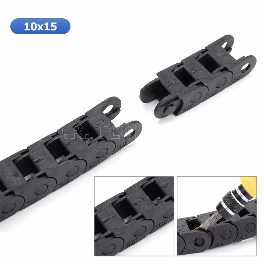 (1ชิ้น) NC030 รางสายไฟ กระดูกงู รางกระดูกงูร้อยสายไฟ Drag chain engraving machine ขนาด 10x15 R18