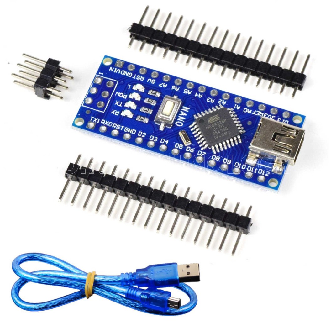 AA237 อาร์ดูโน่ นาโน แบบ ไม่บัดกรีขา พร้อมสาย USB Arduino Nano V3.0 CH340 Chip Atmega328P + cable (Unsolder)