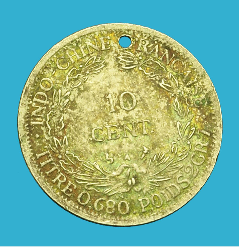 *36099 เหรียญอินโดจีน - อินเดีย ปี ค.ศ. 1937 ราคาหน้าเหรียญ 10 เซนต์ 10.1