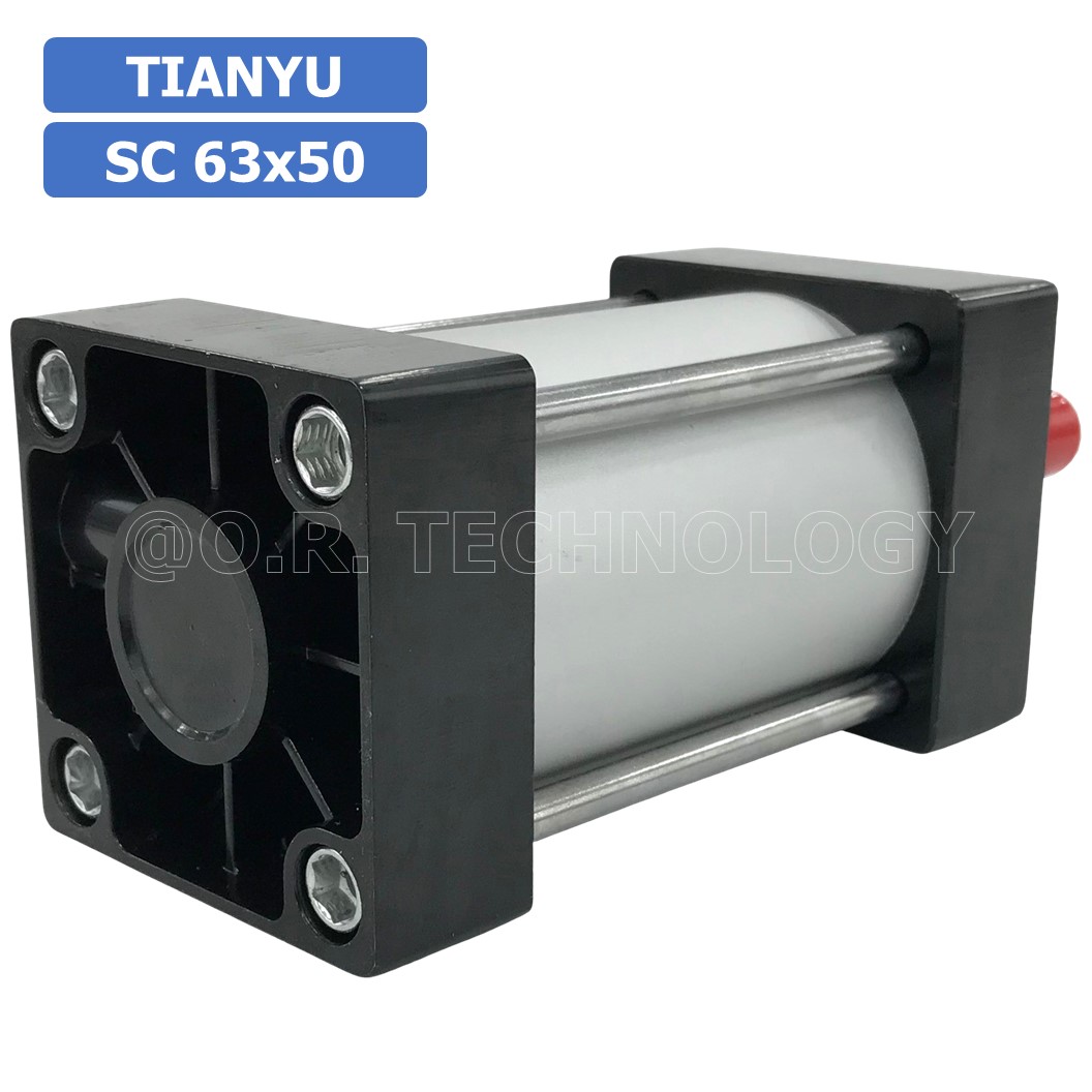 (1ชิ้น) SC 63x50 กระบอกลม รุ่นมาตรฐาน กระบอกลม 4 เสา Standard Cylinder Air Pneumatic แบบสี่เสา