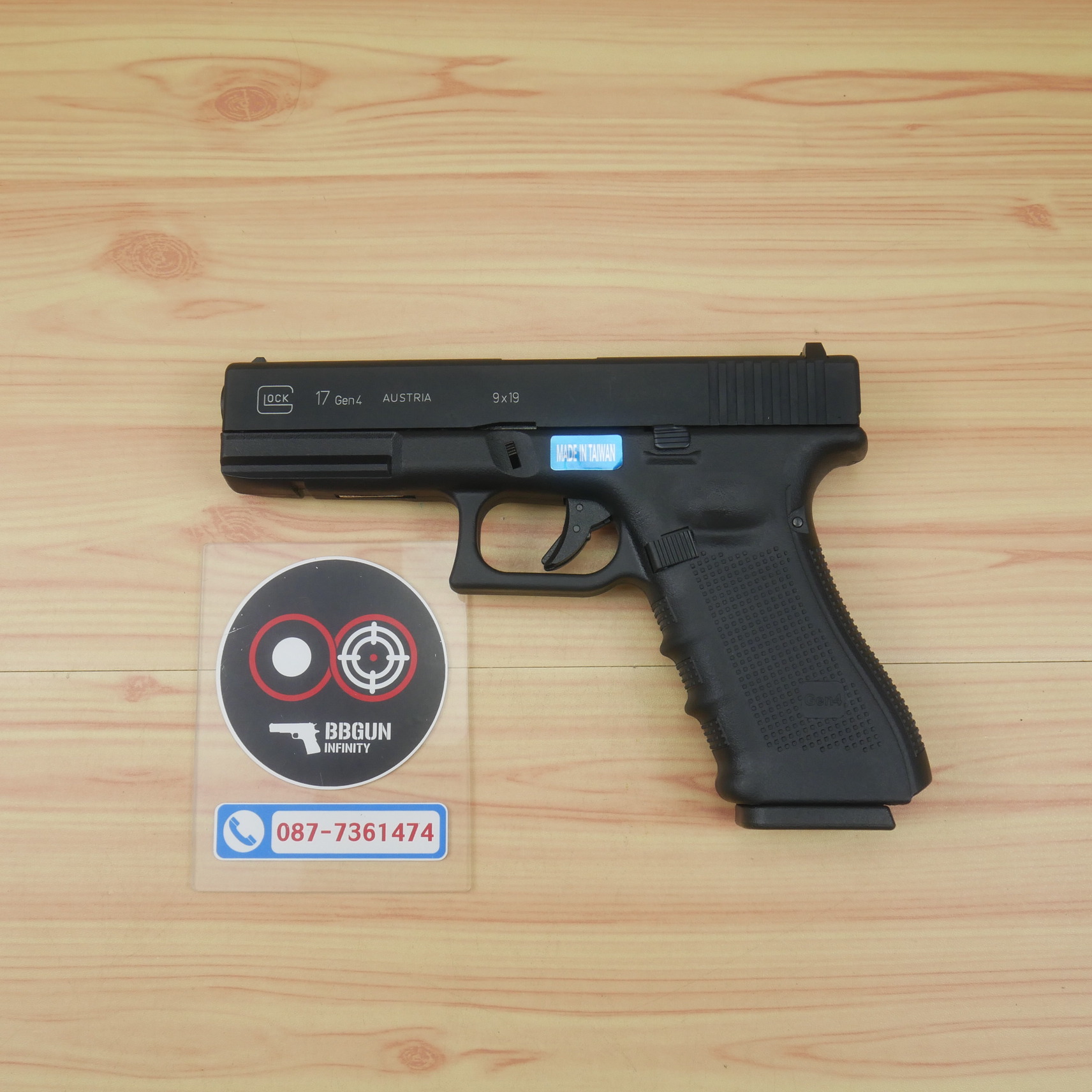 บีบีกันอัดแก๊ส WE Glock 17 Gen 4 สีดำ BB GUN
