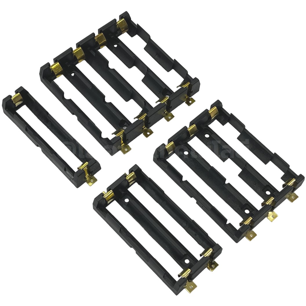 BH-18650 รางถ่าน 18650 1/2/3/4ก้อน 1S/2S/3S/4S แบตเตอรี่ลิเธียม แบบอนุกรม/แบบขนาน Battery Holder Case รังถ่าน DIY Lithium Battery Box