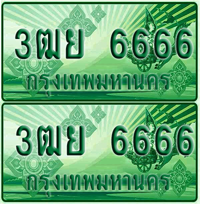 ป้ายประมูล 666 เลขรถ 3ฒย 6666 กระบะแคป (4)