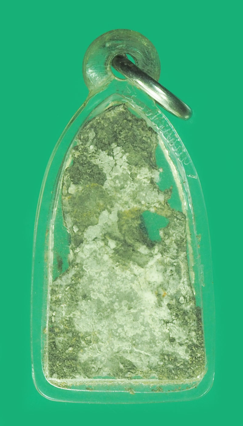 *39396 พระกรุพิมพ์สมาธิ วัดราชบูรณะ อยุธยา เนื้อชินเงิน เลี่ยมพลาสติกเก่า 13