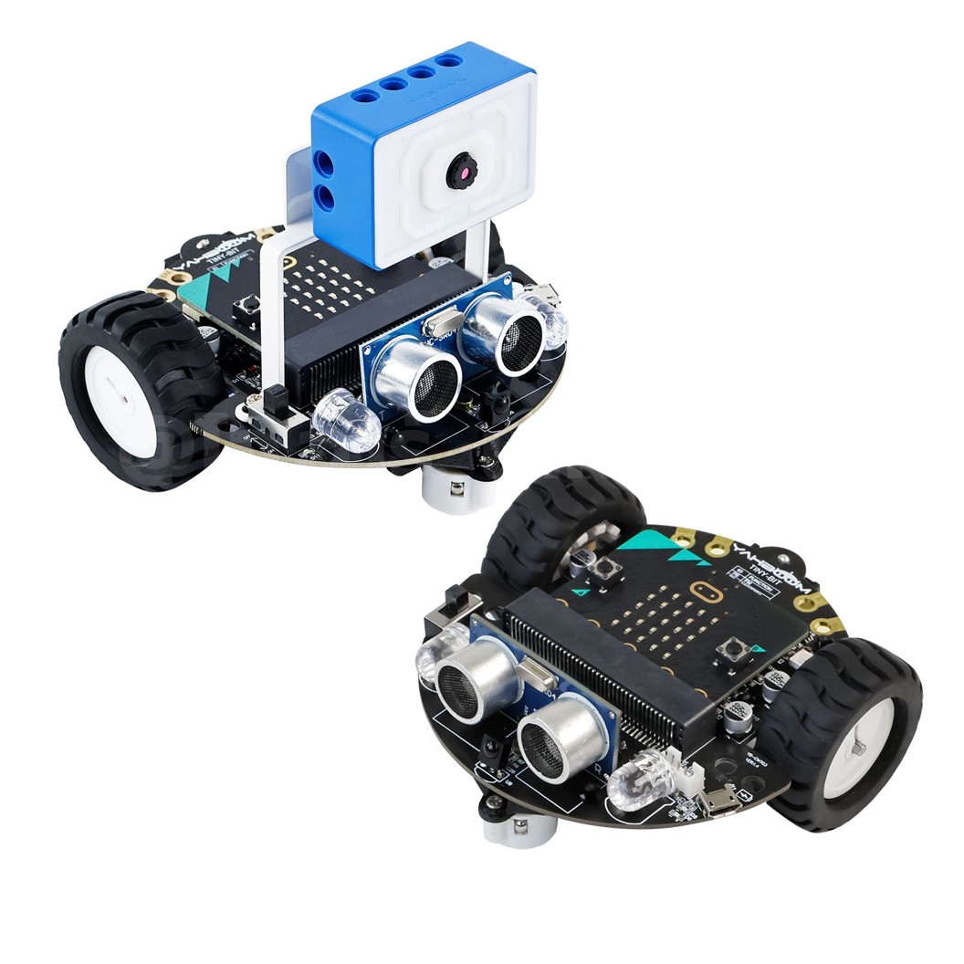 YB-002-CB Yahboom Tinybit Plus ชุดหุ่นยนต์ไมโครบิต พร้อมโมดูลกล้อง Tiny:bit Plus Smart Robot Car **พร้อมบอร์ด Microbit** for Microbit V2/V1.5