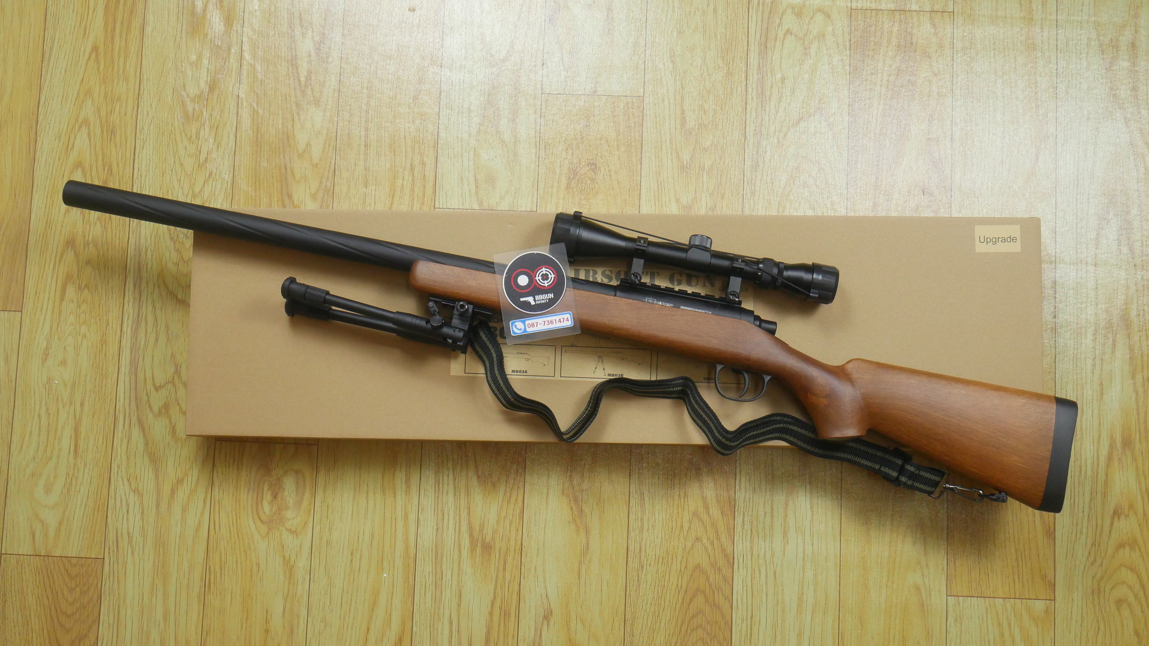 WELL MB03 อัพเกรด 2025 Sniper Rifle (ไม้เทียม) ครบเซต