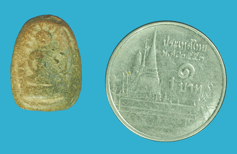 ขายแล้ว*38876 พระพิมพ์สมาธิ เนื้อดินเก่า ไม่ทราบที่ 3