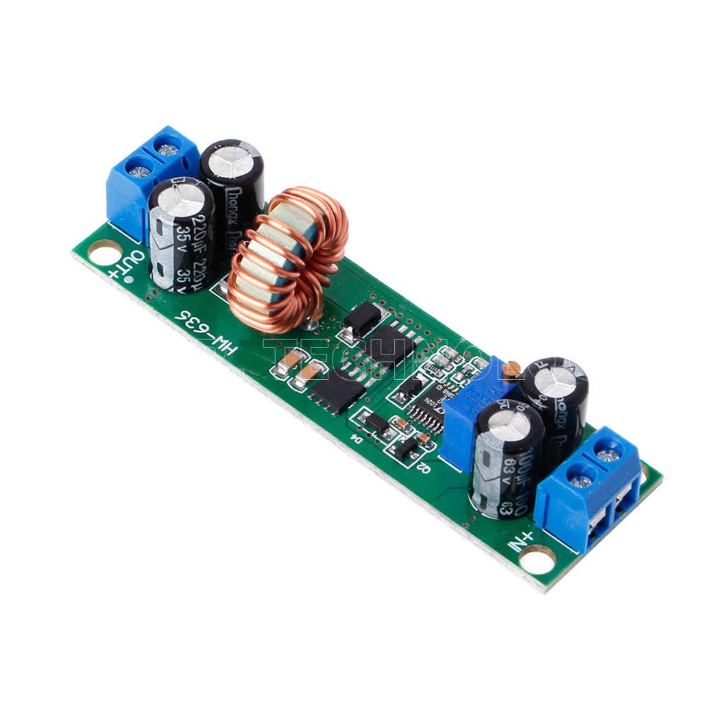 (1ชิ้น) AA496 โมดูลลดแรงดันไฟ โมดูลแปลงไฟ 48V/36V/24V to 19V/12V/9V/5V/3V กระแสสูงสุด 7A Adjustable Synchronous Step-down Module / Car Charging Power Supply